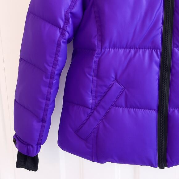 SAM. S13 Purple Down Puffer Coat - Picture 5 of 10